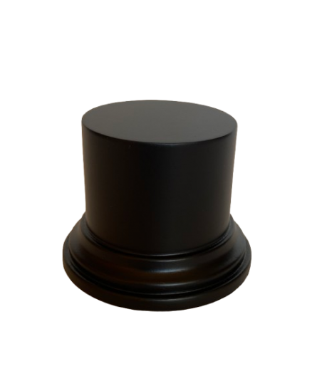 Pedestal base Redondo DM - Lacquer Black 5 x 6.8 (Diameter x Height)
