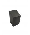 Black lacquered MDF base 3x3x5 bust