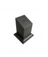 Black lacquered MDF base 3x3x5 bust