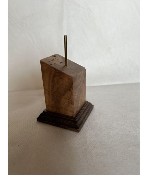 Peana pedestal busto madera de olivo 4x4x8