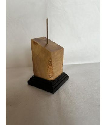 Peana pedestal busto madera de olivo 4x4x8
