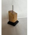 Bust pedestal base olive wood 4x4x6,5