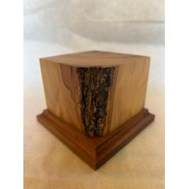 PEANA MADERA DE OLIVO CON BASE DE OLIVO 7x7x6,5