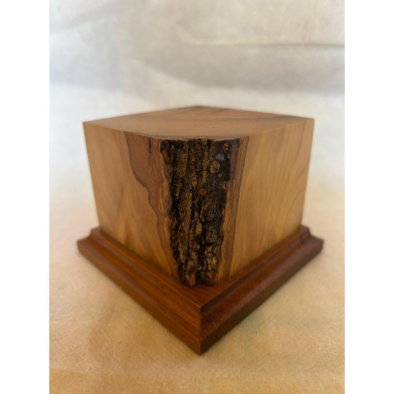 PEANA MADERA DE OLIVO CON BASE DE OLIVO 7x7x6,5
