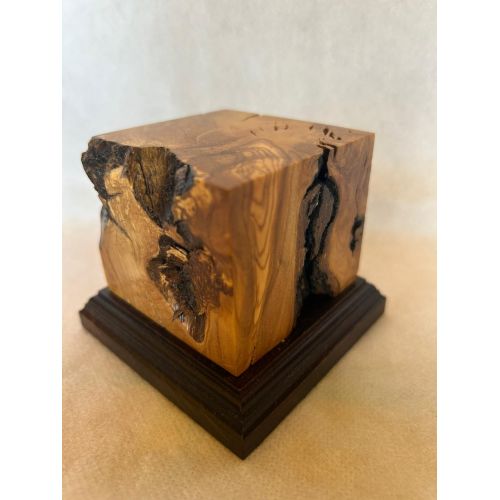 PEANA MADERA DE OLIVO CON BASE DE OLIVO 7x7x5,5