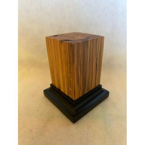 PEANA MADERA DE OLIVO CON BASE DE OLIVO 8x8x5,8