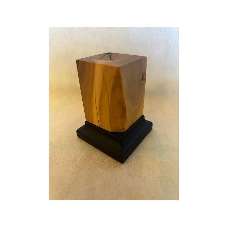 PEANA MADERA DE OLIVO CON BASE DE OLIVO 8x8x5,8