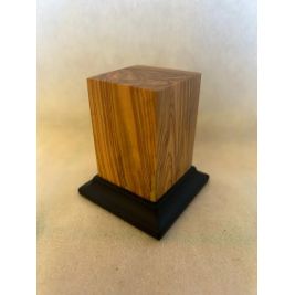 PEANA MADERA DE OLIVO CON BASE DE OLIVO 8x8x5,8