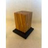 OLIVE WOOD PEDESTAL BASE WITH OLIVE 7x7x6,5