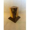 OLIVE WOOD PEDESTAL BASE WITH OLIVE 3x3x6,5