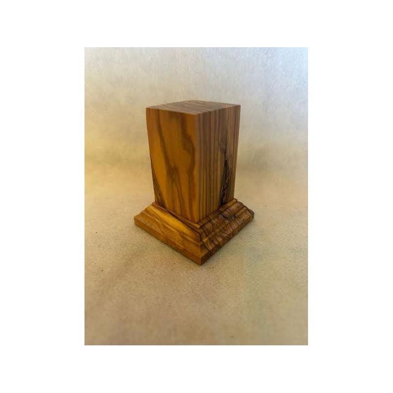 PEANA MADERA DE OLIVO CON BASE DE OLIVO 3x3x6,5