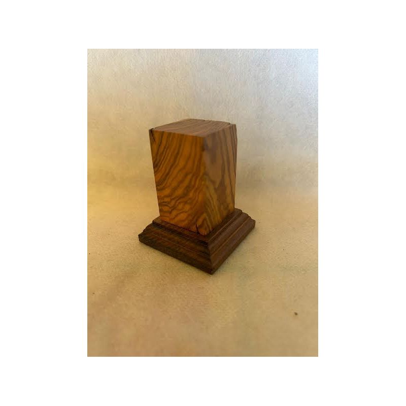 PEANA MADERA DE OLIVO CON BASE DE OLIVO 3x3x6,5