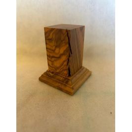 PEANA MADERA DE OLIVO CON BASE DE OLIVO 3x3x6,5