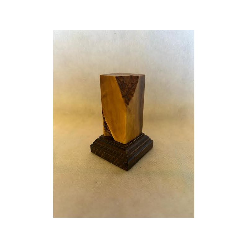 OLIVE WOOD PEDESTAL PEDESTAL BASE WITH OLIVE 2,5x2,5x6