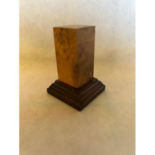 OLIVE WOOD PEDESTAL PEDESTAL BASE WITH OLIVE 2,5x2,5x5,5