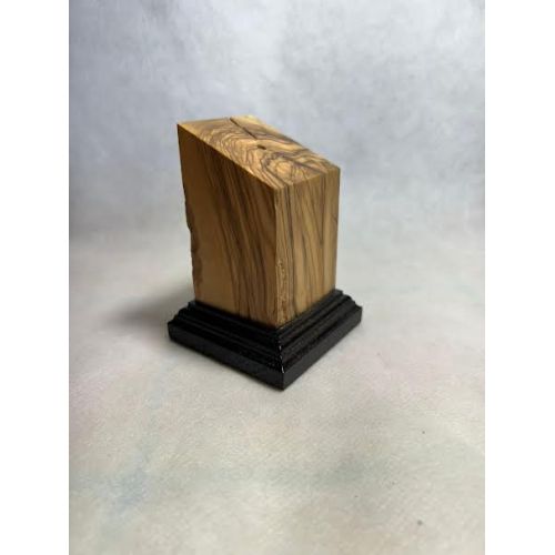 Peana pedestal busto madera de olivo 4x4x8