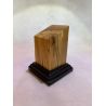 Peana pedestal busto madera de olivo 4x4x8