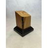 Peana pedestal busto madera de olivo 4x4x8