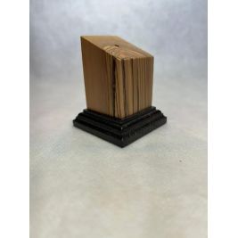 Peana pedestal busto madera de olivo 4x4x8