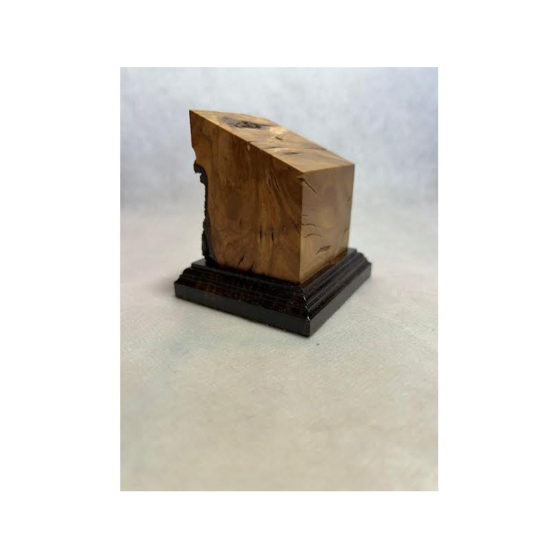 Peana pedestal busto madera de olivo 4x4x8