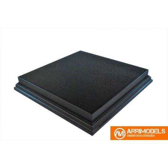 Peana Semi Aligerada Rechapado acabado en negro 21x21x3 Peana Semi Aligerada Rechapado acabado en negro 21x21x3