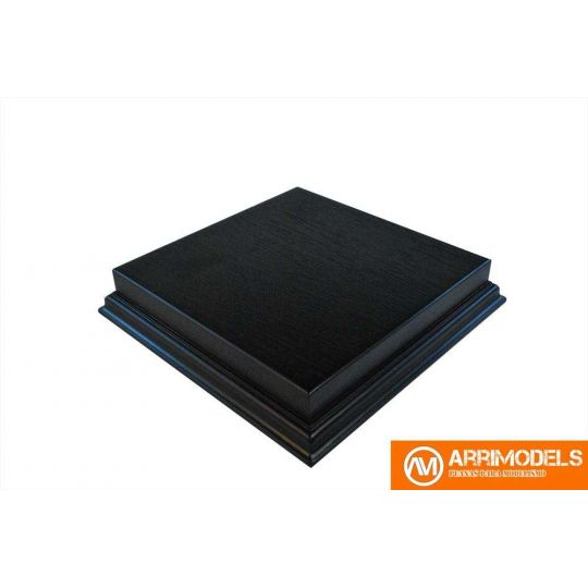 Peana Rechapado acabado en negro 15x15x3