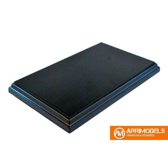 Peana Rechapado acabado en negro 20x12x1 Peana Rechapado acabado en negro 20x12x1