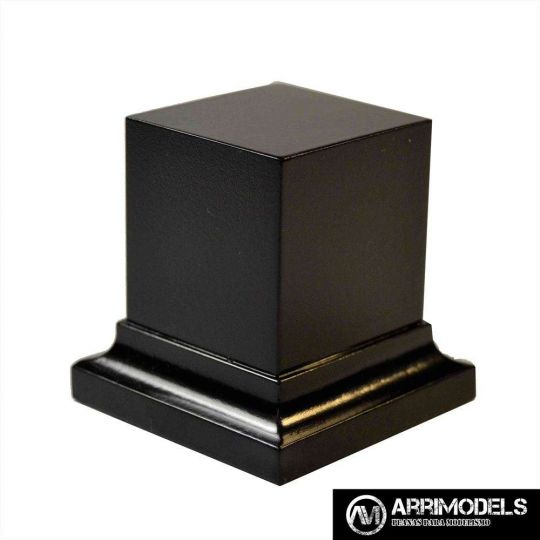 PEANA PEDESTAL DM LACADO - NEGRO 4x4x5 PEANA PEDESTAL DM LACADO - NEGRO 4x4x5