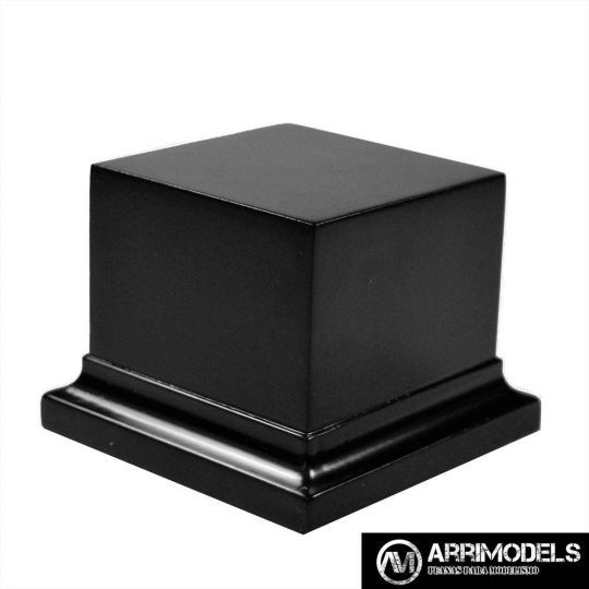PEANA PEDESTAL DM LACADO - NEGRO 6x6x5 PEANA PEDESTAL DM LACADO - NEGRO 6x6x5