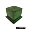 PEANA PEDESTAL MADERA ACABADO EN VERDE 6x6x6