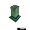 PEANA PEDESTAL MADERA ACABADO EN VERDE 2
