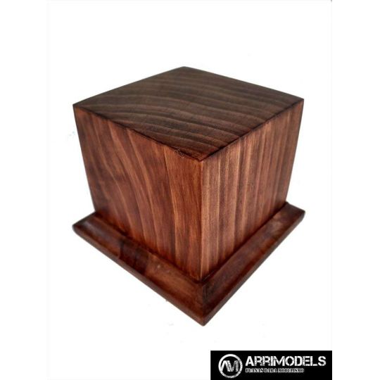 PEANA PEDESTAL MADERA ACABADO EN CEREZO 6x6x6 PEANA PEDESTAL MADERA ACABADO EN CEREZO 6x6x6