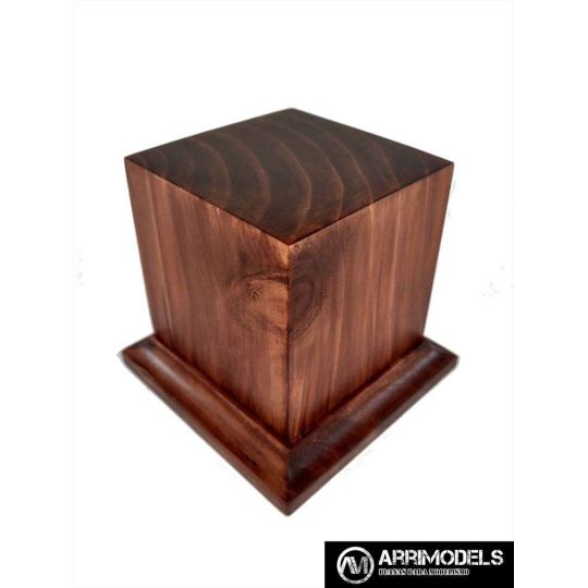 PEANA PEDESTAL MADERA ACABADO EN CEREZO 5x5x6 PEANA PEDESTAL MADERA ACABADO EN CEREZO 5x5x6