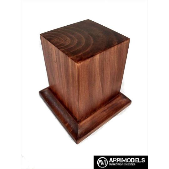 PEANA PEDESTAL MADERA ACABADO EN CEREZO 4x4x6 PEANA PEDESTAL MADERA ACABADO EN CEREZO 4x4x6