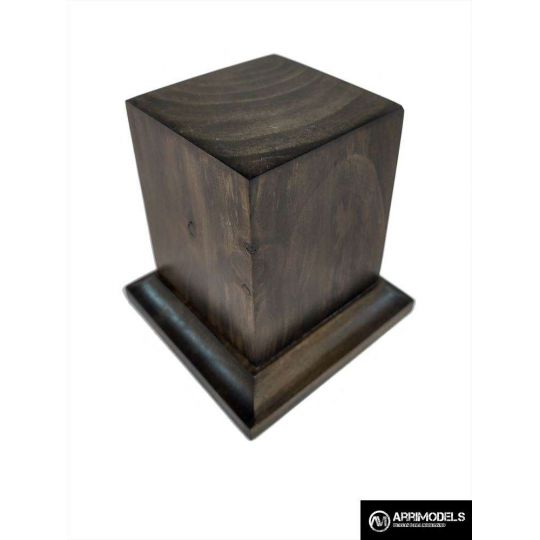 PEANA PEDESTAL MADERA ACABADO EN TABACO 4x4x6 PEANA PEDESTAL MADERA ACABADO EN TABACO 4x4x6