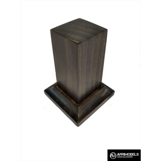 PEANA PEDESTAL MADERA ACABADO EN TABACO 2,5x2,5x6 PEANA PEDESTAL MADERA ACABADO EN TABACO 2,5x2,5x6