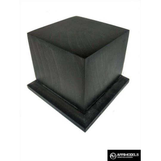 PEANA PEDESTAL MADERA ACABADO EN NEGRO 6x6x6 PEANA PEDESTAL MADERA ACABADO EN NEGRO 6x6x6