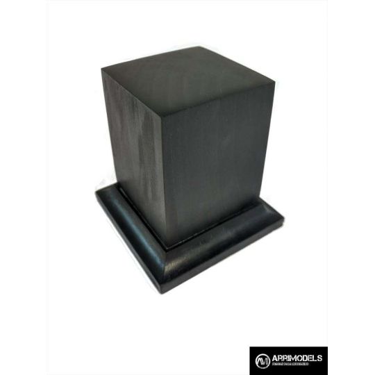 PEANA PEDESTAL MADERA ACABADO EN NEGRO 4x4x6 PEANA PEDESTAL MADERA ACABADO EN NEGRO 4x4x6