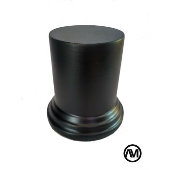 Peana Pedestal Redondo DM - Lacado Negro 5 x 6,8 (Diametro x Altura)