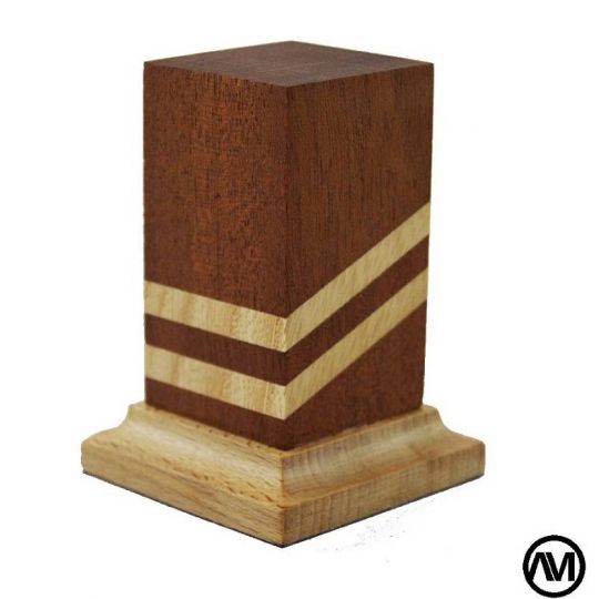 PEANA PEDESTAL MADERA FRESNO Y SAPELLY 3X3X7 t1 PEANA PEDESTAL MADERA FRESNO Y SAPELLY 3X3X7 t1
