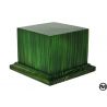 BASE PEDESTAL WOOD FINISH GREEN 7X7X6