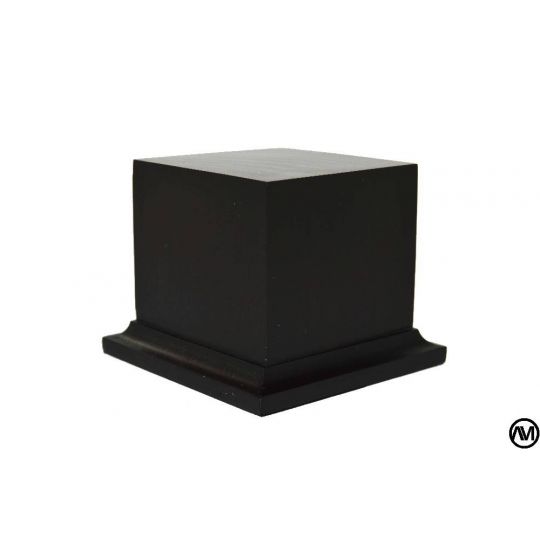 PEANA PEDESTAL MADERA ACABADO NEGRO 7X7X6 PEANA PEDESTAL MADERA ACABADO NEGRO 7X7X6