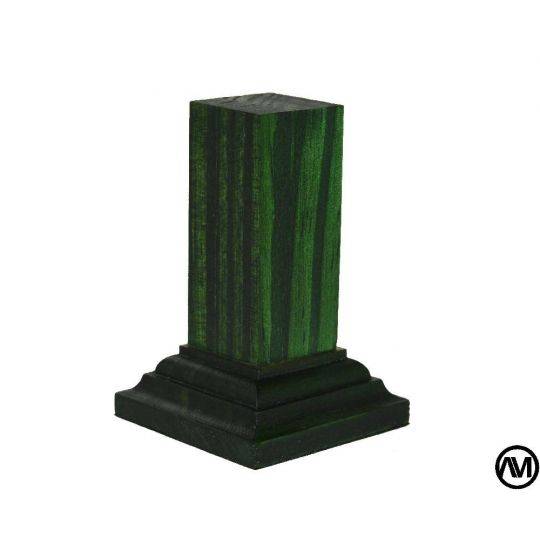 PEANA PEDESTAL MADERA ACABADO EN VERDE 2x2x6 PEANA PEDESTAL MADERA ACABADO EN VERDE 2x2x6