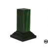 WOOD PEDESTAL BASE FINISH IN GREEN 2x2x6