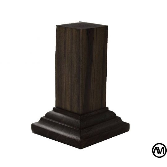 PEANA PEDESTAL MADERA ACABADO EN TABACO 2x2x6 PEANA PEDESTAL MADERA ACABADO EN TABACO 2x2x6