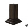 WOOD PEDESTAL BASE FINISH SNUFF 2x2x6