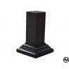 PEANA PEDESTAL MADERA ACABADO EN NEGRO 2x2x6