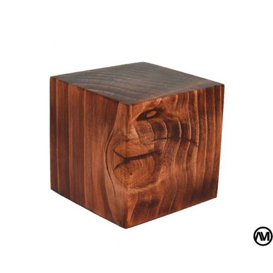 PEANA TACO MADERA ACABADO EN CEREZO 5x5x5 PEANA TACO MADERA ACABADO EN CEREZO 5x5x5