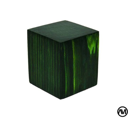 PEANA TACO MADERA ACABADO EN VERDE 4,5x4,5x5 PEANA TACO MADERA ACABADO EN VERDE 4,5x4,5x5