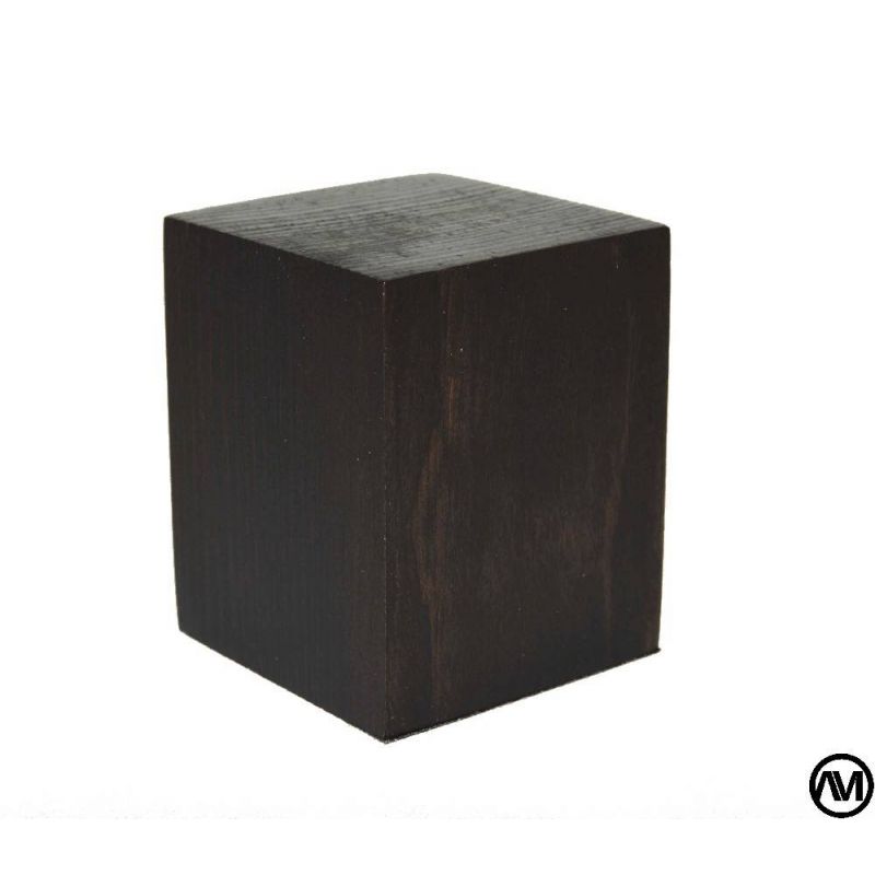 PEANA TACO MADERA ACABADO TABACO 4,5x4,5x5 PEANA TACO MADERA ACABADO TABACO 4,5x4,5x5